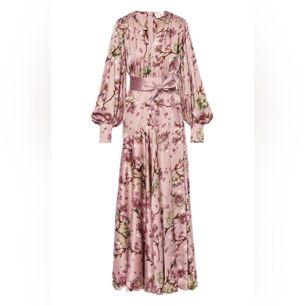Bronx and Banco gown closed v and closed slip lifted dress and took in